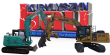 Zwei Bagger vor dem Logo